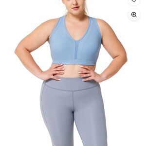 Yvette Running Sport Bra Plus Women Size 10 High Impact for‎ Criss Cross Back